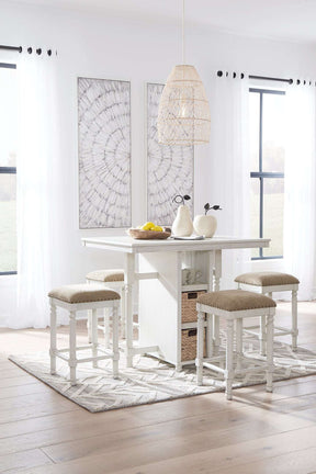 Robbinsdale Counter Height Dining Table and Bar Stools (Set of 5) - Half Price Furniture