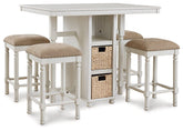 Robbinsdale Counter Height Dining Table and Bar Stools (Set of 5)  Half Price Furniture