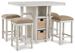 Robbinsdale Counter Height Dining Table and Bar Stools (Set of 5) Half Price Furniture