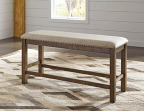 Moriville Counter Height Dining Bench - Half Price Furniture