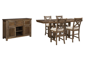 Moriville Counter Height Dining Set Half Price Furniture