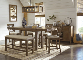 Moriville Counter Height Dining Bench - Half Price Furniture