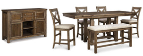 Moriville Counter Height Dining Set Half Price Furniture