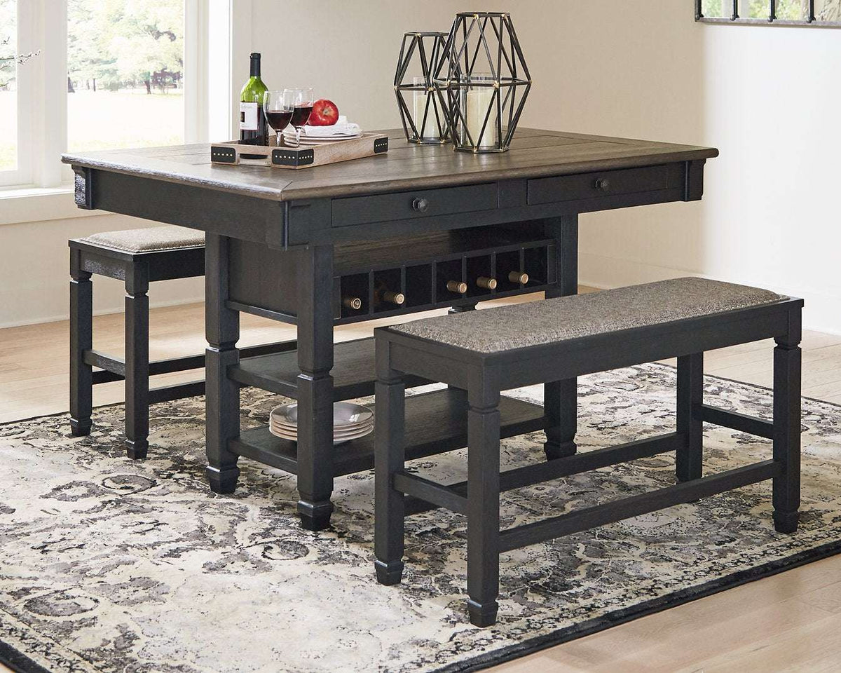 Tyler Creek Counter Height Dining Table Half Price Furniture