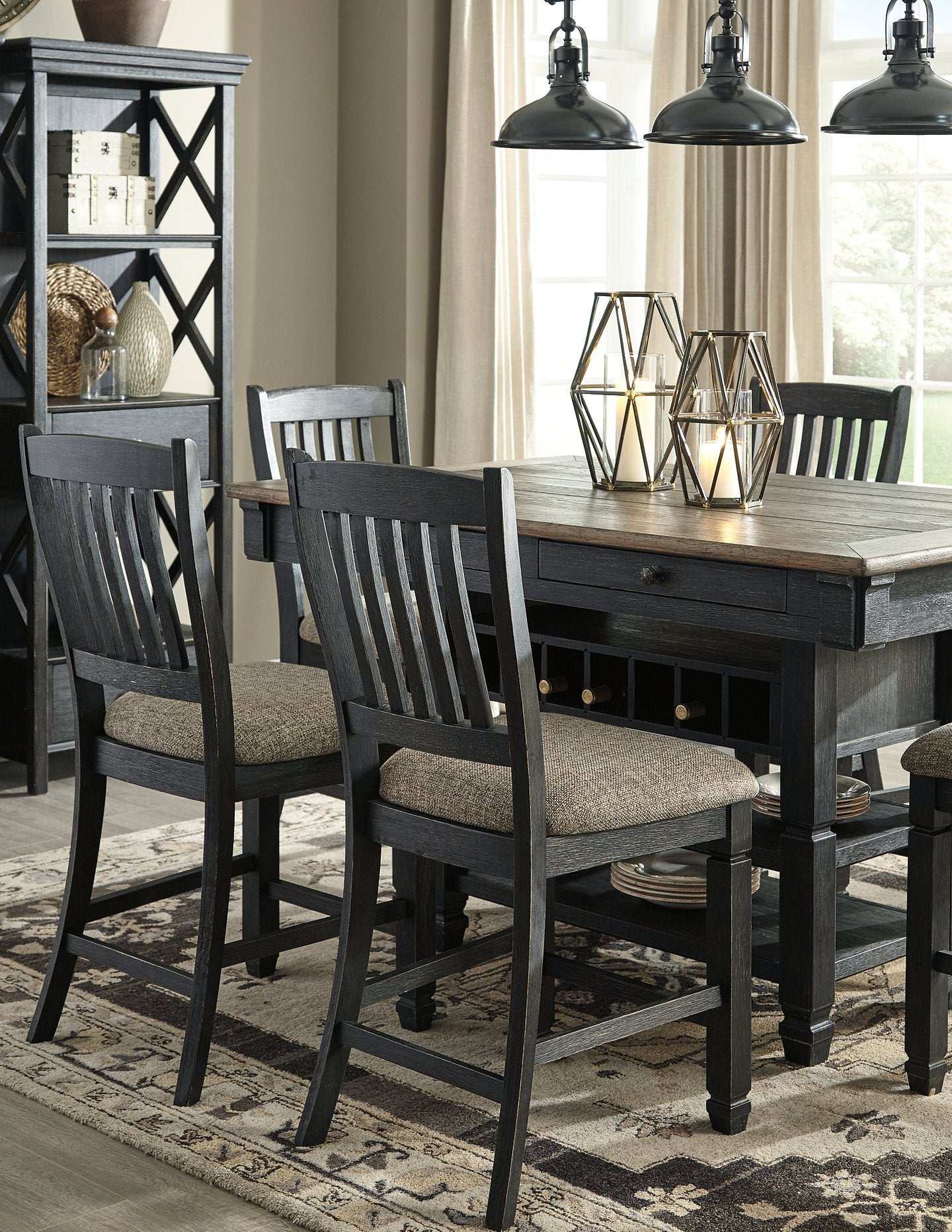 Tyler Creek Counter Height Dining Table Half Price Furniture