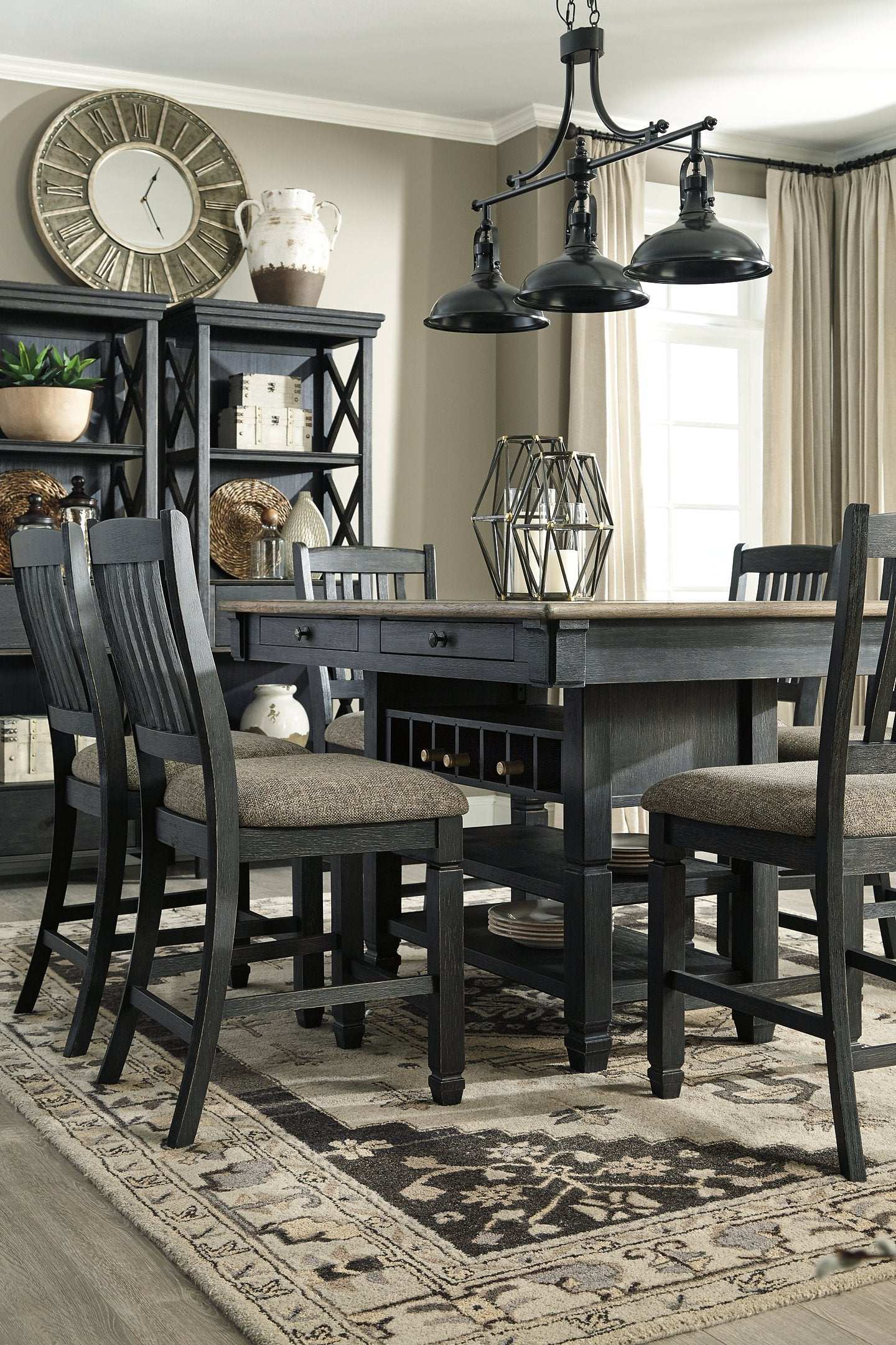 Tyler Creek Counter Height Dining Table Half Price Furniture