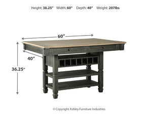 Tyler Creek Counter Height Dining Table Half Price Furniture