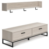 Socalle Bench with Coat Rack  Half Price Furniture