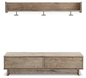 Oliah Bench with Coat Rack - Half Price Furniture