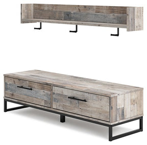 Neilsville Bench with Coat Rack Half Price Furniture