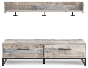 Neilsville Bench with Coat Rack Half Price Furniture