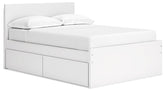 Onita Panel Bed with 1 Side Storage Half Price Furniture