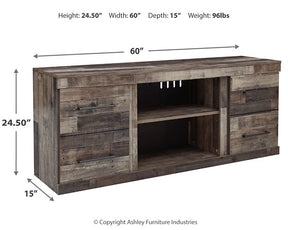 Derekson TV Stand with Electric Fireplace - TV Stand - Half Price Furniture