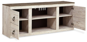 Willowton TV Stand with Electric Fireplace Half Price Furniture