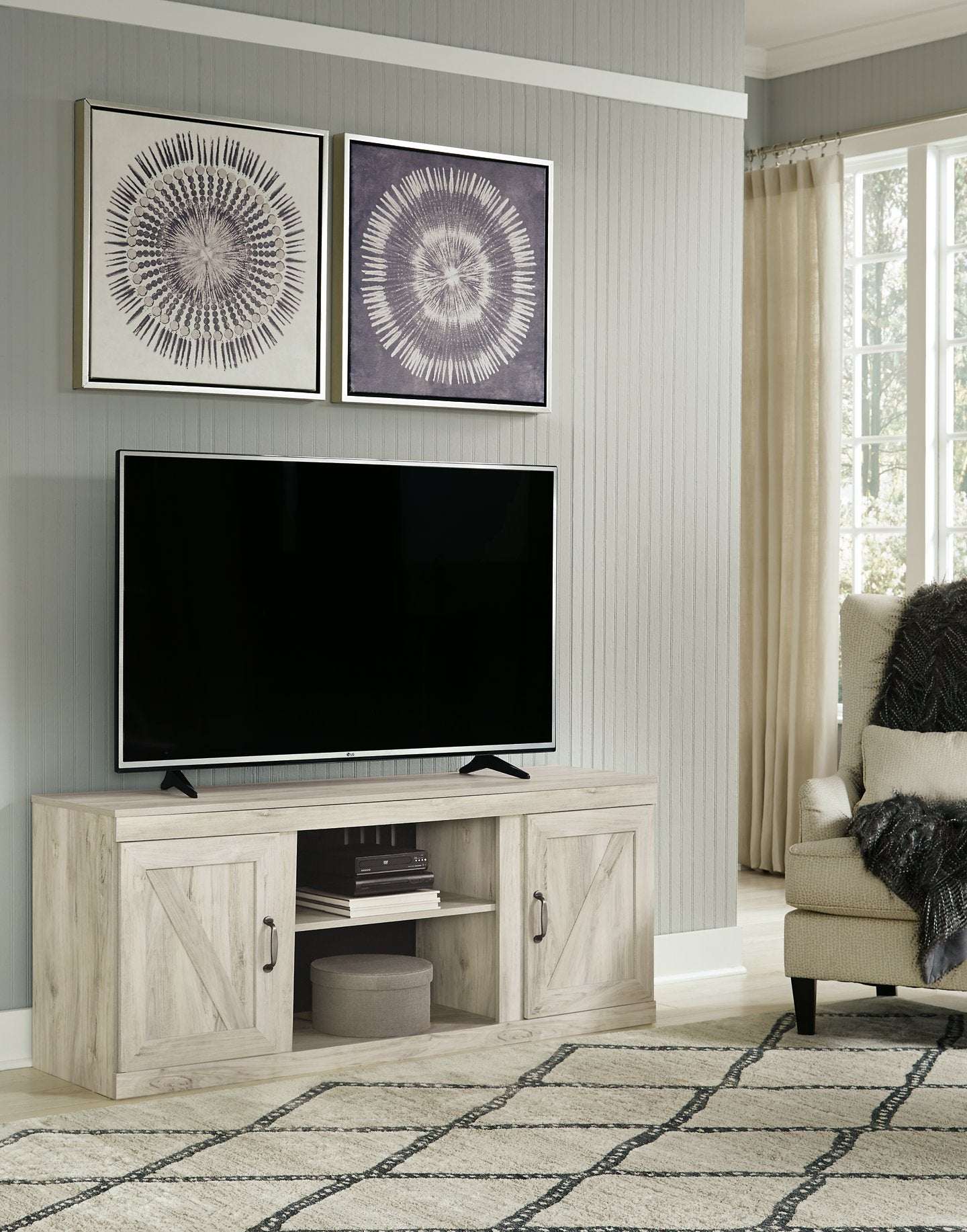 Bellaby TV Stand with Electric Fireplace - TV Stand - Half Price Furniture