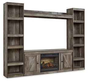 Wynnlow 4-Piece Entertainment Center with Electric Fireplace Half Price Furniture