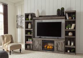 Wynnlow 4-Piece Entertainment Center with Electric Fireplace Half Price Furniture