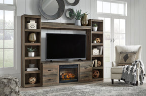 Trinell 4-Piece Entertainment Center with Electric Fireplace - Half Price Furniture