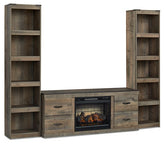 Trinell 3-Piece Entertainment Center with Electric Fireplace  Half Price Furniture