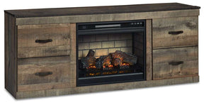Trinell TV Stand with Electric Fireplace Half Price Furniture
