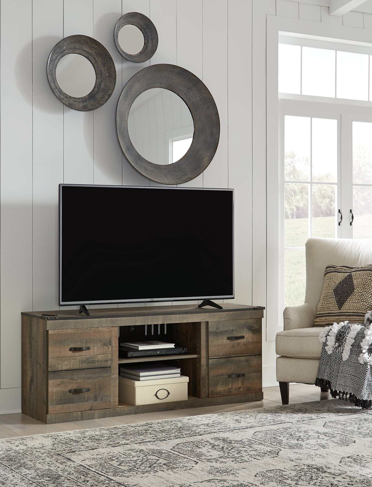 Trinell TV Stand with Electric Fireplace - Half Price Furniture
