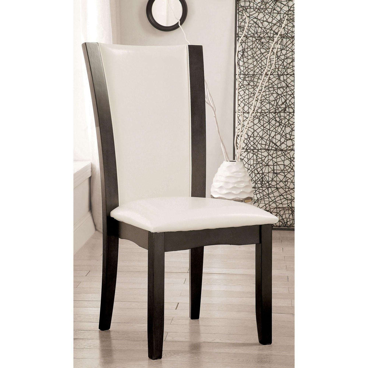 MANHATTAN I Gray Round Dining Table - Half Price Furniture