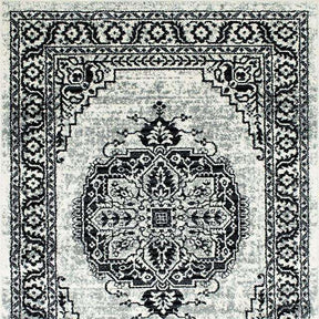 Serang Gray/Black 5' X 7' Area Rug - Half Price Furniture