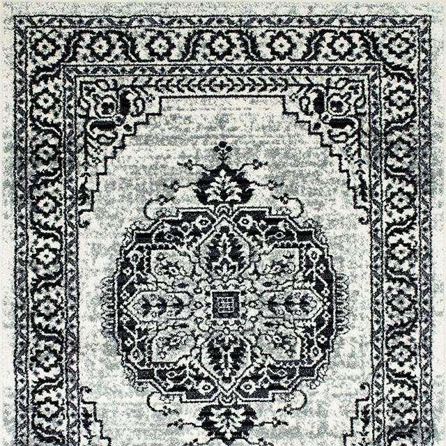Serang Gray/Black 5' X 7' Area Rug - Half Price Furniture