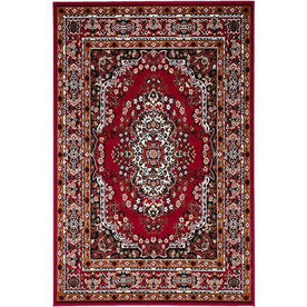 SHINTA Red 5' X 8' Area Rug Half Price Furniture