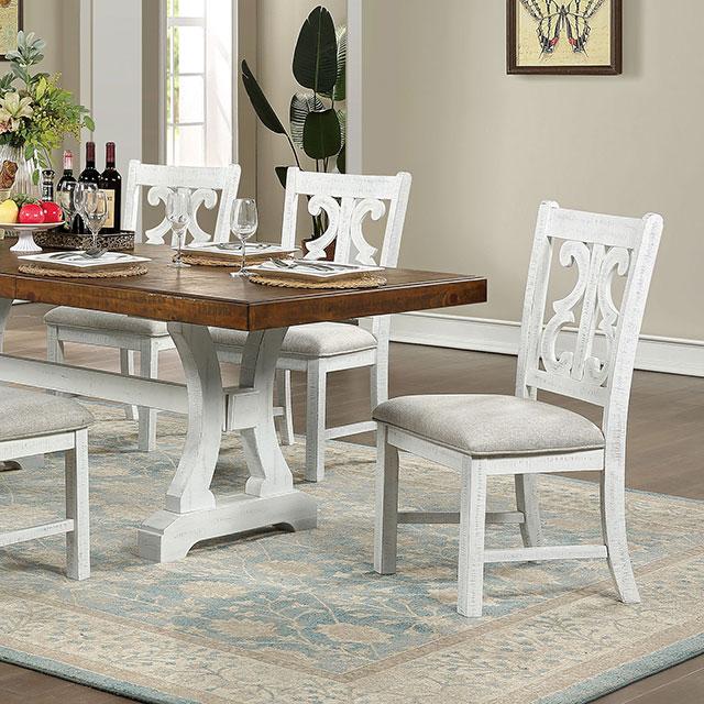 Auletta Transitional Dining Table  Las Vegas Furniture Stores
