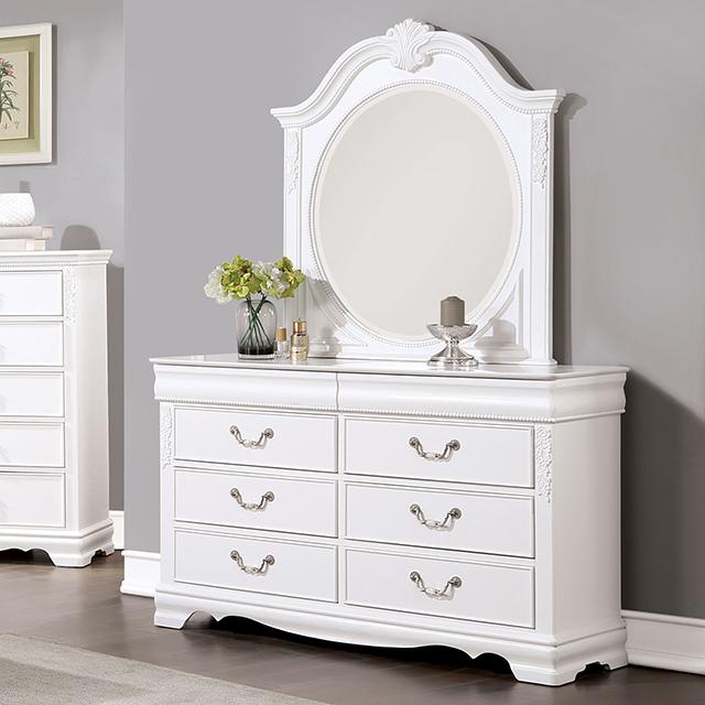 ALECIA Dresser, White  Half Price Furniture