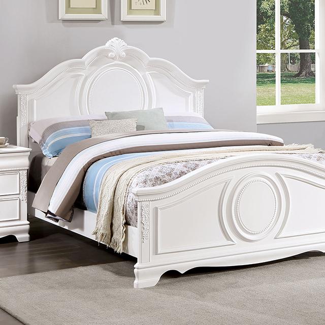 ALECIA Full Bed, White  Half Price Furniture