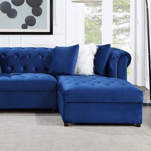 ALESSANDRIA Sectional, Navy  Las Vegas Furniture Stores
