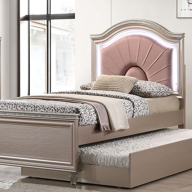 ALLIE Full Bed, Rose Gold ALLIE Full Bed, Rose Gold Half Price Furniture