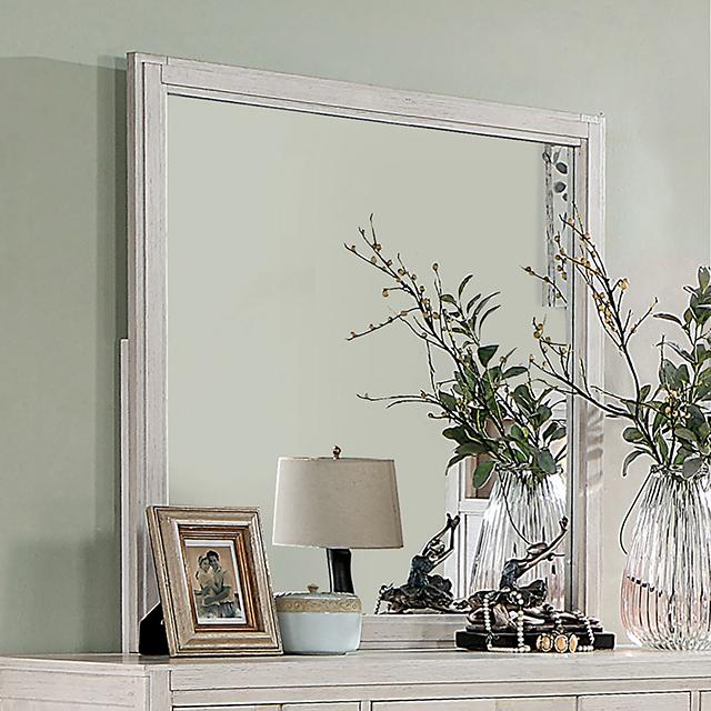 BERENICE Mirror, White  Half Price Furniture