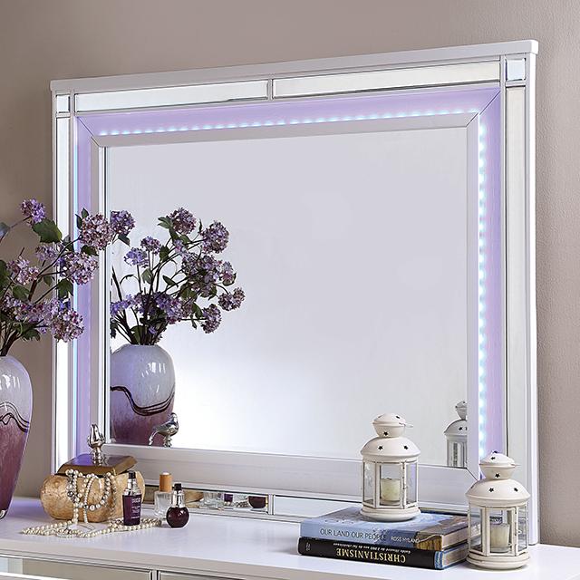 BRACHIUM Mirror, White  Half Price Furniture
