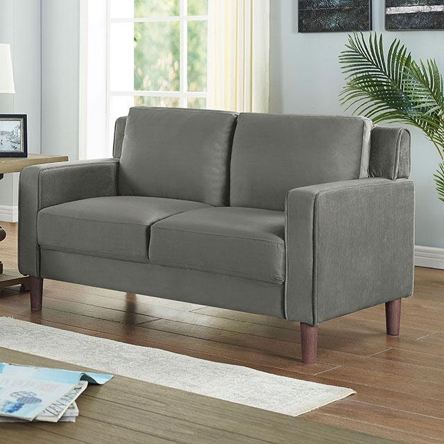 BRANDI Loveseat, Gray  Half Price Furniture
