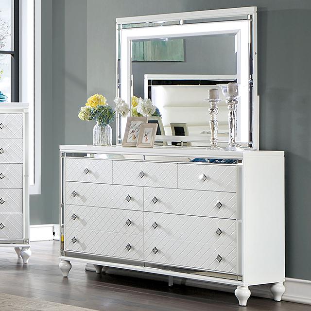 CALANDRIA Dresser, White  Half Price Furniture