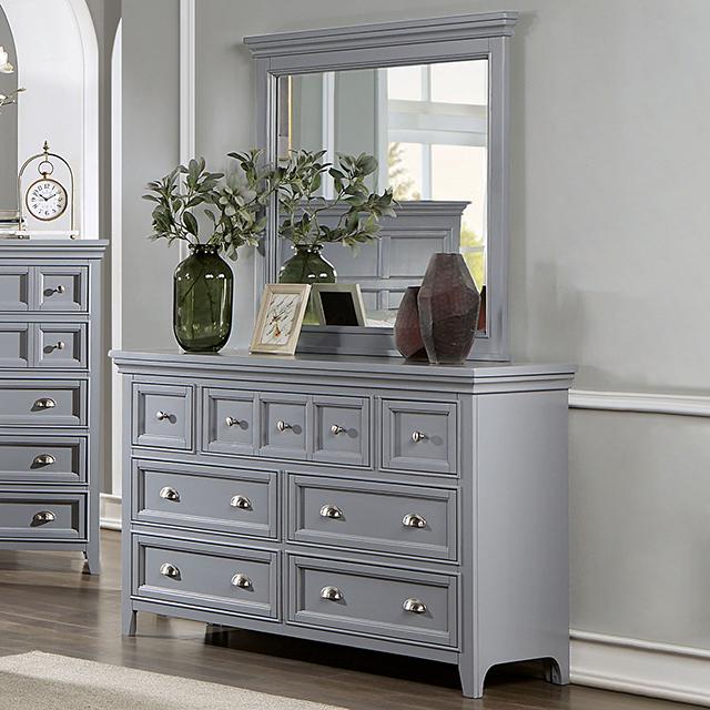 CASTLILE Dresser, Gray  Half Price Furniture