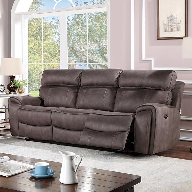 CLINT Power Sofa, Brown  Half Price Furniture