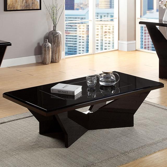 DUBENDORF Coffee Table, Black  Half Price Furniture