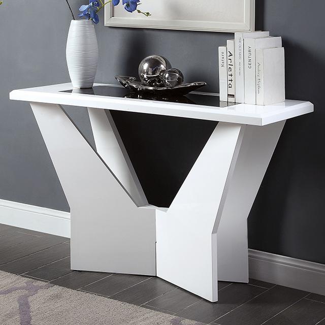 DUBENDORF Sofa Table, White  Half Price Furniture