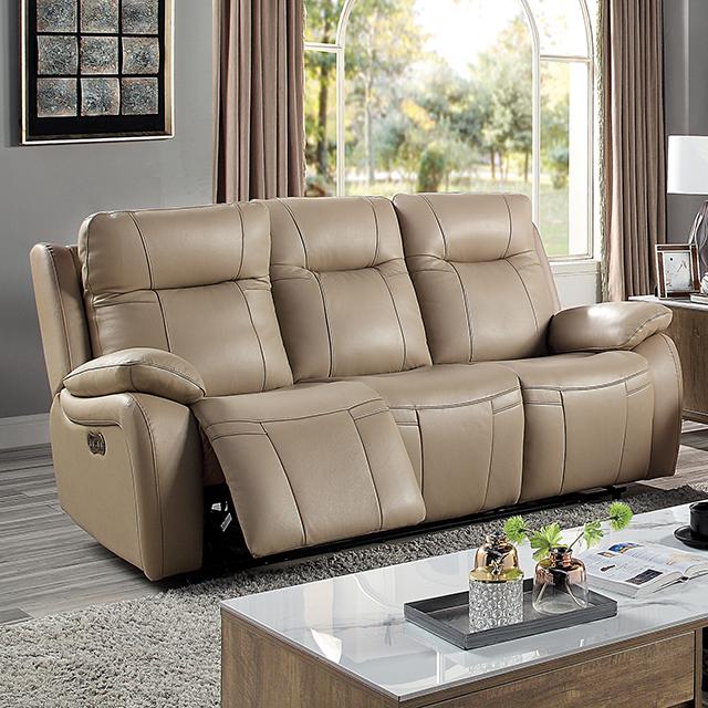 GASPE Power Sofa, Light Brown  Half Price Furniture