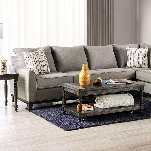 LANTWIT Sectional, Light Gray  Half Price Furniture