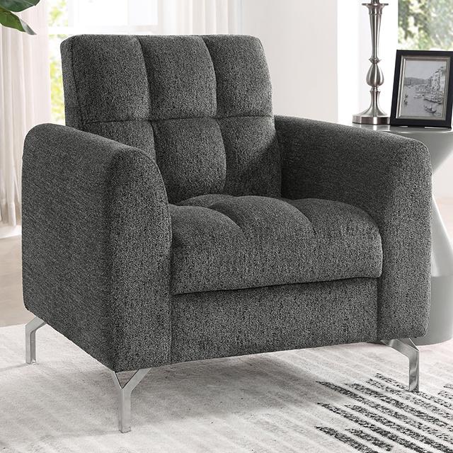 LUPIN Chair, Dark Gray  Half Price Furniture