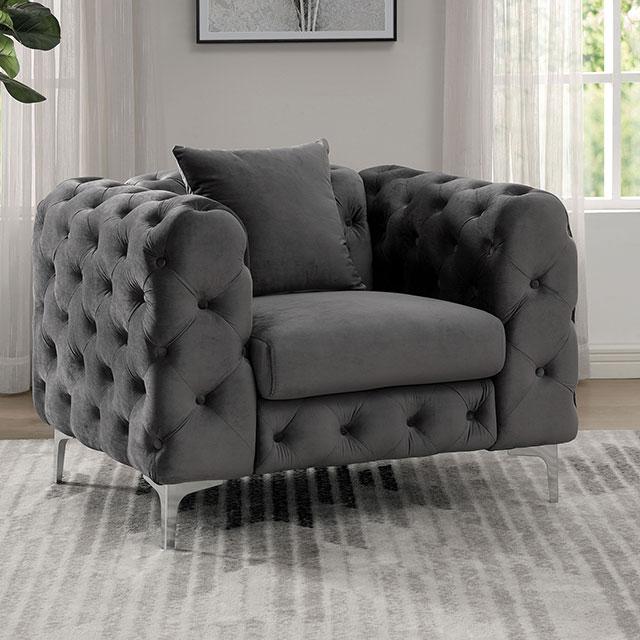 SAPPHIRA Chair, Dark Gray  Half Price Furniture