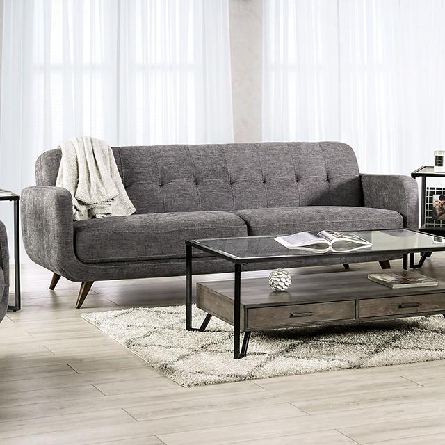 SIEGEN Sofa, Gray  Half Price Furniture