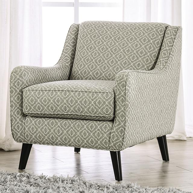 STEPHNEY Accent Chair, Gray/Gold  Half Price Furniture