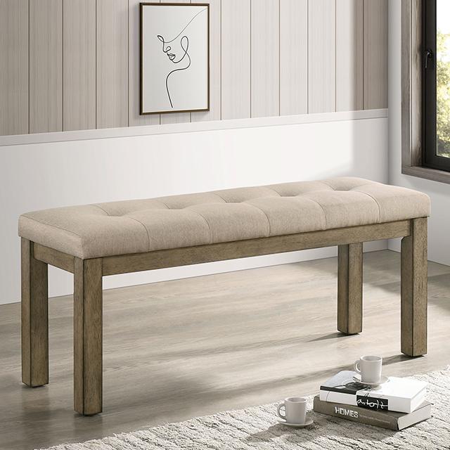 TEMPLEMORE Bench, Light Brown/Beige  Half Price Furniture