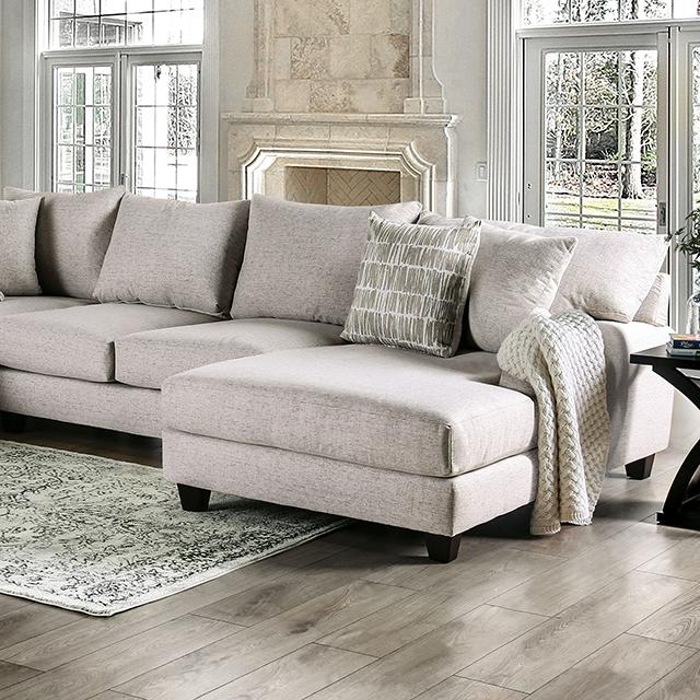 ALIDENE Sectional, Light Gray  Half Price Furniture